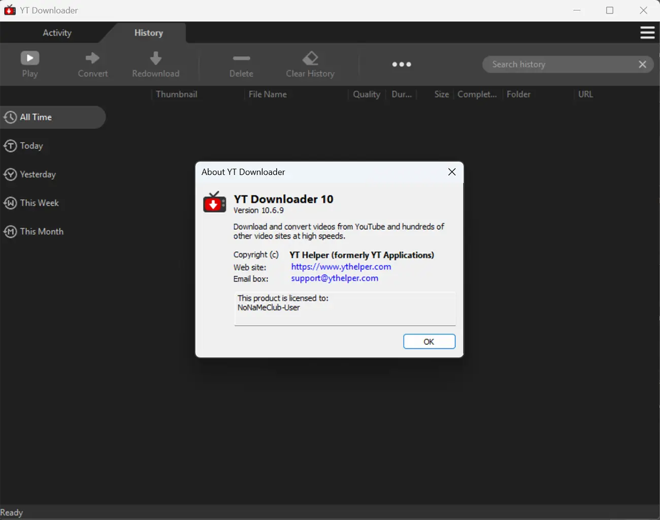 YT Downloader 10.6.9 — загрузка и конвертация видео по ссылке